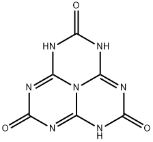 2,5,8-Trihydroxy-1,3,4,6,7,9,9b-heptaaza-9bH-phenalene Struktur