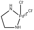 ジクロロ(エチレンジアミン)パラジウム(II) 化学構造式
