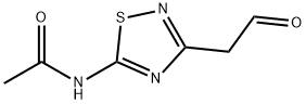 Acetamide,  N-[3-(2-oxoethyl)-1,2,4-thiadiazol-5-yl]- Structure