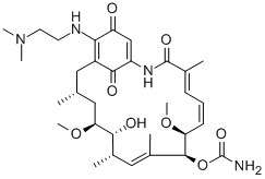 17-(DIMETHYLAMINOETHYLAMINO)-17-DEMETHOXYGELDANAMYCIN HCL Struktur