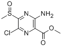 METHYL 3-AMINO-6-CHLORO-5-(METHYLSULFINYL)PYRAZINE-2-CARBOXYLATE Struktur