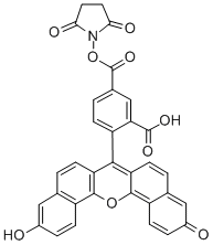 5(6)-CARBOXYNAPHTHOFLUORESCEIN N-SUCCINIMIDYL ESTER Structure