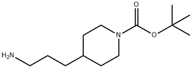 TERT-BUTYL 4-(3-AMINOPROPYL)PIPERIDINE-1-CARBOXYLATE Structure