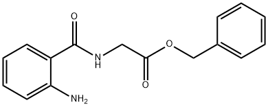 N-(2-氨基苯甲酰基)甘氨酸苄酯 结构式
