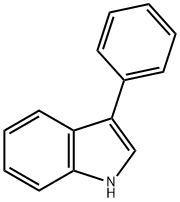 3-苯基-1H-吲哚, 1504-16-1, 结构式