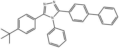 3-(Biphenyl-4-yl)-5-(4-tert-butylphenyl)-4-phenyl-4H-1,2,4-triazole Struktur