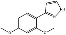 3-(2,4-二甲氧基苯基)-1H-吡唑, 150433-17-3, 结构式
