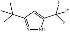5-TERT-ブチル-3-(トリフルオロメチル)-1H-ピラゾール 化学構造式