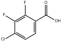 4-クロロ-2,3-ジフルオロ安息香酸 化学構造式