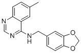 N-(1,3-BENZODIOXOL-5-YLMETHYL)-6-METHYL-4-QUINAZOLINAMINE Structure