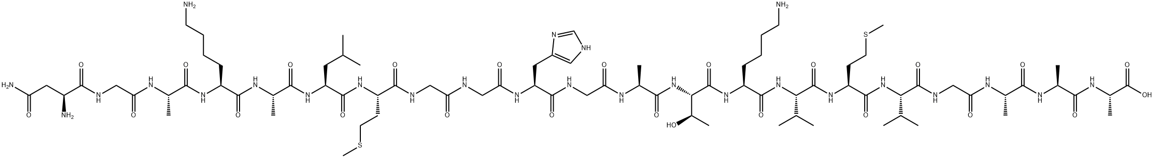 プリオンタンパク (106-126) (ヒト) (スクランブルド) 化学構造式