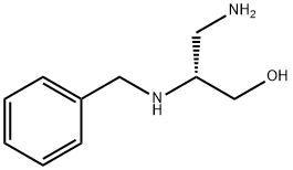(R)-3-AMINO-2(BENZYLAMINO)PROPAN-1-OL 化学構造式