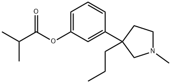 Isobutyric acid 3-(1-methyl-3-propyl-3-pyrrolidinyl)phenyl ester,1505-33-5,结构式
