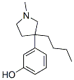 m-(3-Butyl-1-methyl-3-pyrrolidinyl)phenol Structure