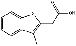 3-甲基苯并[B]噻吩-2-乙酸, 1505-52-8, 结构式