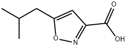 5-异丁基异恶唑-3-羧酸 结构式