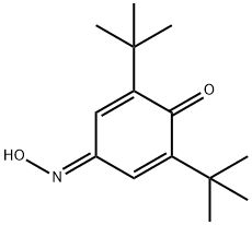 2,6-ジ-tert-ブチル-4-ヒドロキシイミノ-2,5-シクロヘキサジエン-1-オン 化学構造式