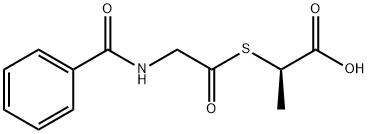 R-1-(Carboxyethyl)-N-benzoylthiolglycinate Structure