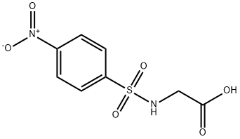N-[(4-Nitrophenyl)sulfonyl]glycine Struktur