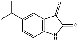 5-イソプロピル-1H-インドール-2,3-ジオン 化学構造式