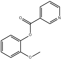 烟酸愈创木酯, 15057-98-4, 结构式