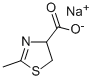 4,5-二氢-2-甲基-4-噻唑羧酸钠盐, 15058-19-2, 结构式