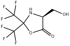 4-(HYDROXYMETHYL)-2,2-BIS(TRIFLUOROMETHYL)-5-OXAZOLIDINONE Structure