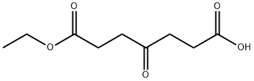 3-オキソペンタン-1,5-ジカルボン酸 モノエチル 化学構造式