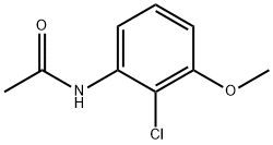 N-(2-氯-3-甲氧基苯基)乙酰胺, 150637-97-1, 结构式