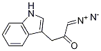 1-diazo-3-(indol-3-yl)propan-2-one Struktur