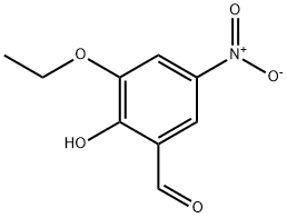 Benzaldehyde, 3-ethoxy-2-hydroxy-5-nitro- (9CI) Structure