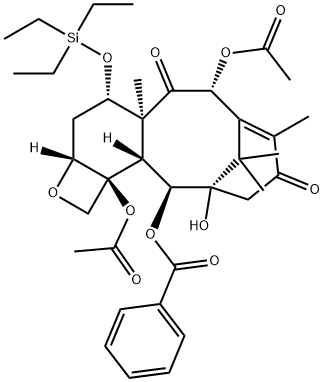 7-Triethylsilyl-13-oxobaccatin III Structure