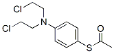 チオ酢酸S-[p-[ビス(2-クロロエチル)アミノ]フェニル] 化学構造式