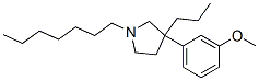 1-Heptyl-3-(m-methoxyphenyl)-3-propylpyrrolidine 结构式