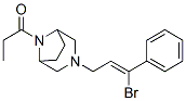 3-(3-Bromo-3-phenylallyl)-8-propionyl-3,8-diazabicyclo[3.2.1]octane Struktur