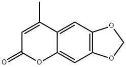 4-甲基-6,7-亚甲基二氧代香豆素, 15071-04-2, 结构式