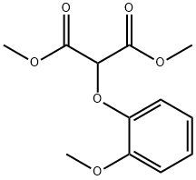 Dimethyl 2-(2-methoxyphenoxy)malonate Struktur