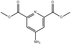 2,6-Pyridinedicarboxylicacid,4-amino-,dimethylester(9CI) Structure