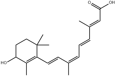 rac 4-羟基-9-顺式视黄酸 结构式