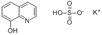 8-羟基喹啉硫酸氢钾盐,15077-57-3,结构式