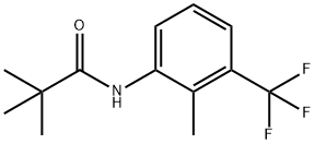 2,2-DIMETHYL-N-[2-METHYL-3-(TRIFLUOROMETHYL)PHENYL]-PROPIONAMIDE Struktur