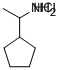 1-CYCLOPENTYL-ETHYLAMINE * HCL Structure