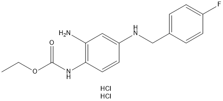 Retigabine Dihydrochloride Struktur