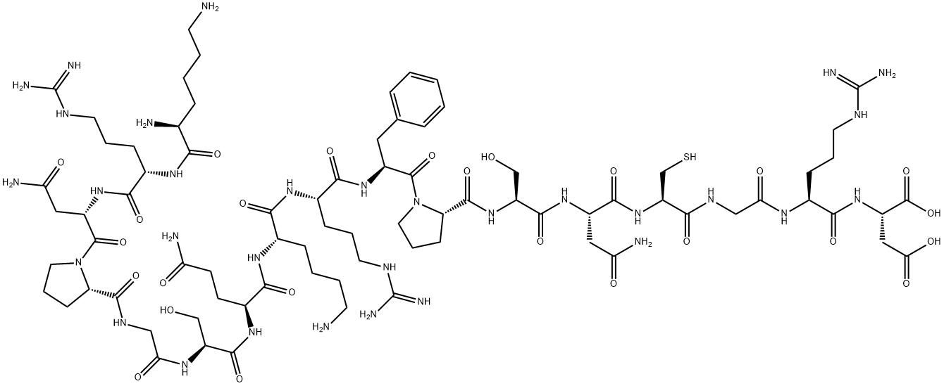 PHOSPHORYLASE KINASE B-SUBUNIT FRAGMENT (420-436), 150829-21-3, 结构式