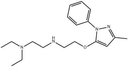 N,N-Diethyl-N'-[2-(3-methyl-1-phenyl-1H-pyrazol-5-yloxy)ethyl]ethylenediamine Structure