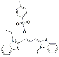 3-ethyl-2-[3-(3-ethyl-3H-benzothiazol-2-ylidene)-2-methylprop-1-enyl]benzothiazolium p-toluenesulphonate Struktur