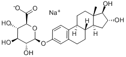 1,3,5[10]-ESTRATRIENE-3,16ALPHA,17BETA-TRIOL 3-GLUCURONIDE SODIUM SALT Structure