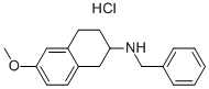 N-BENZYL-6-METHOXY-1,2,3,4-TETRAHYDRONAPHTHALEN-2-AMINE HYDROCHLORIDE 化学構造式