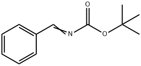 (苯基亚甲基)氨基甲酸叔丁酯 结构式