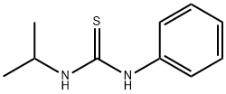 N-フェニル-N'-イソプロピルチオ尿素 化学構造式